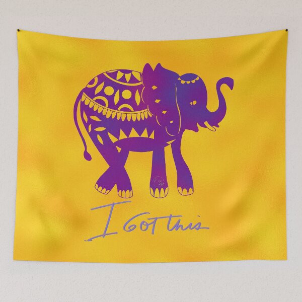 Item preview, I got this purple elephant designed and sold by khadijlloyd.