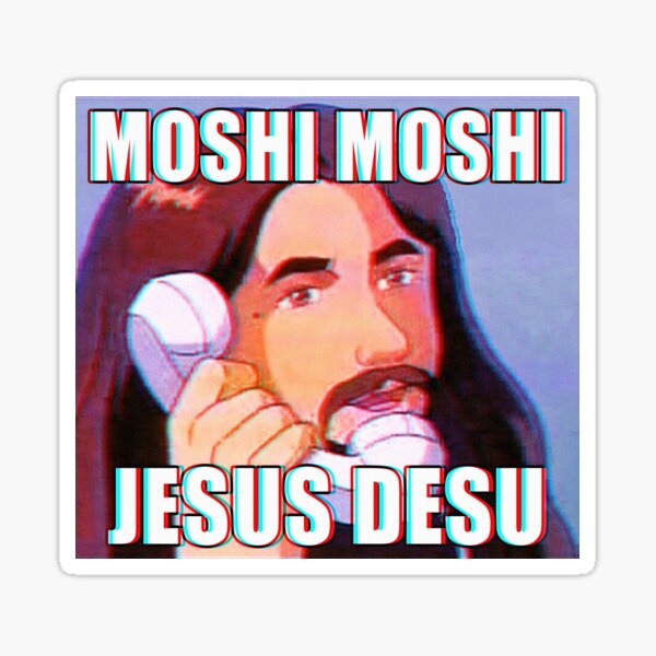 Item preview, MOSHI MOSHI, JESUS DESU designed and sold by Arnold Kim.