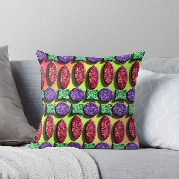Item preview, Datom Red Purple Green Hue Duvet designed and sold by GolemAura.