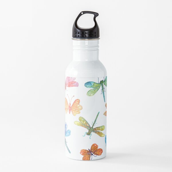 Dragonflies and Butterflies Water Bottle