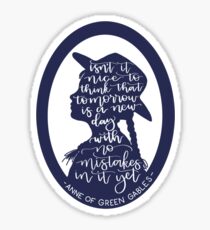 Anne of Green Gables Design Sticker