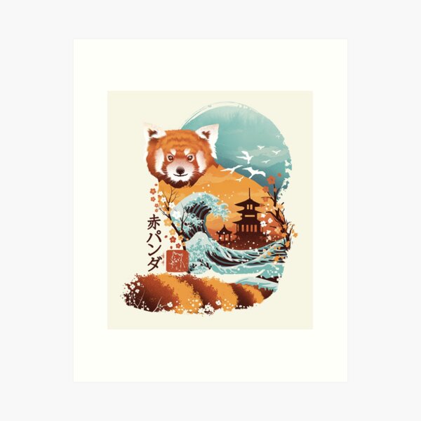 Aperçu de l'œuvre Ukiyo et Red Panda créée et vendue par Dan Elijah Fajardo.