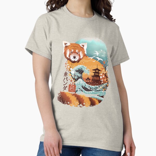 Vista previa del artículo con la obra «Ukiyo e Panda Rojo», diseñado y vendido por Dan Elijah Fajardo.
