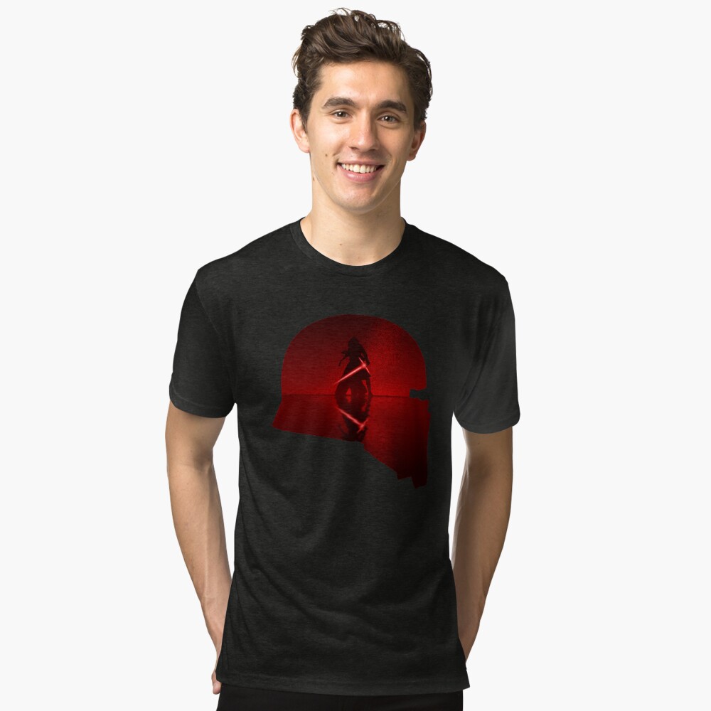 Vista previa del artículo con la obra «Camiseta de tejido mixto», diseñado y vendido por rorkstarmason.