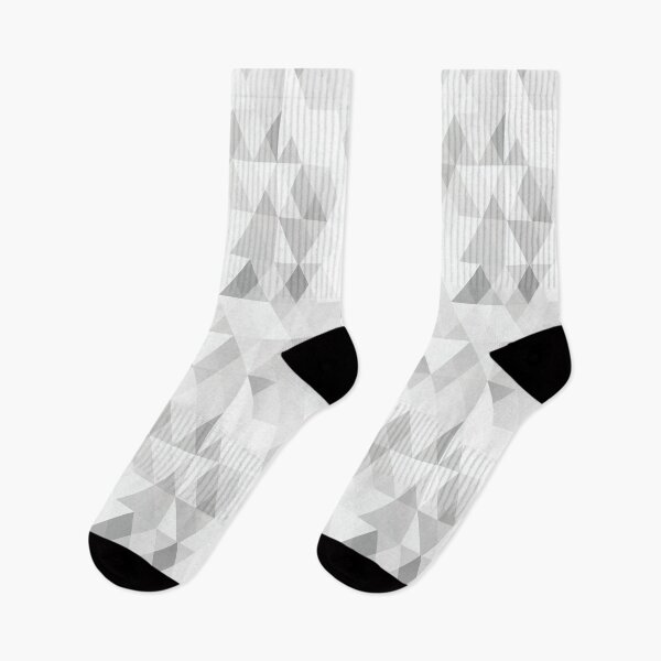 Item preview, Graphic Geodesic / Geometric Grey Triangles  designed and sold by Pink Pineapple Works.