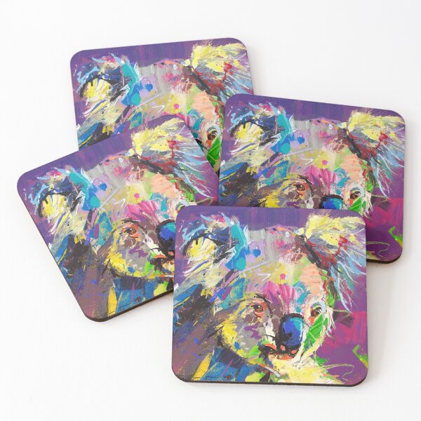 Item preview, Koala Australian animal vibrant colours designed and sold by Jos Coufreur.