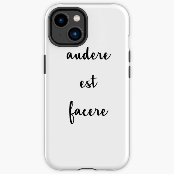 audere est facere handlettering font - to dare is to do iPhone Case for  Sale by clanman