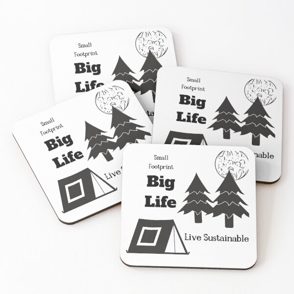 Item preview, Small Footprint, Big Life. Live Sustainable Eco Design designed and sold by AmericaAttitude.