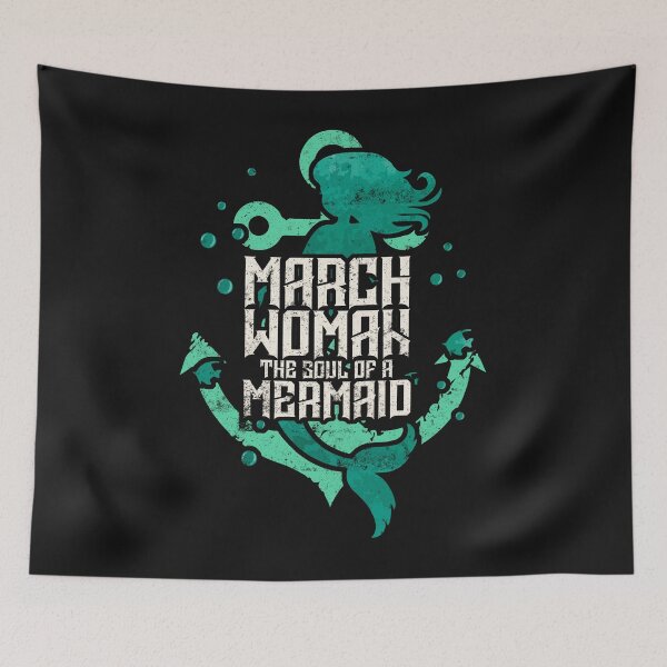 Item preview, March Woman The Soul Of A Mermaid Funny Fantasy designed and sold by findgreatshirts.