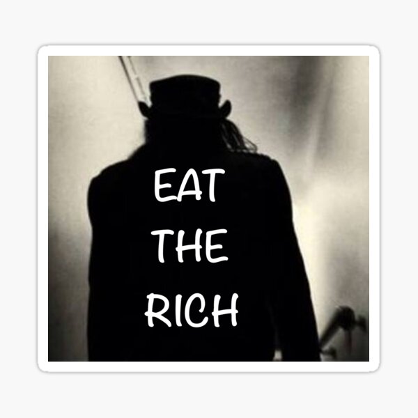 eat the rich Sticker