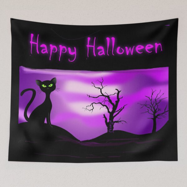 Item preview, Black Cat Halloween designed and sold by Intriguing Eclectives by Janelle  K.