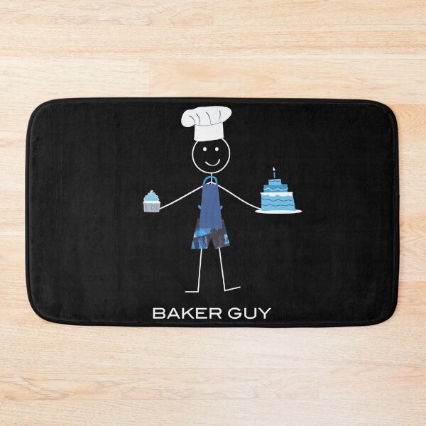 Item preview, Funny Mens Baker Illustration designed and sold by whyitsme.