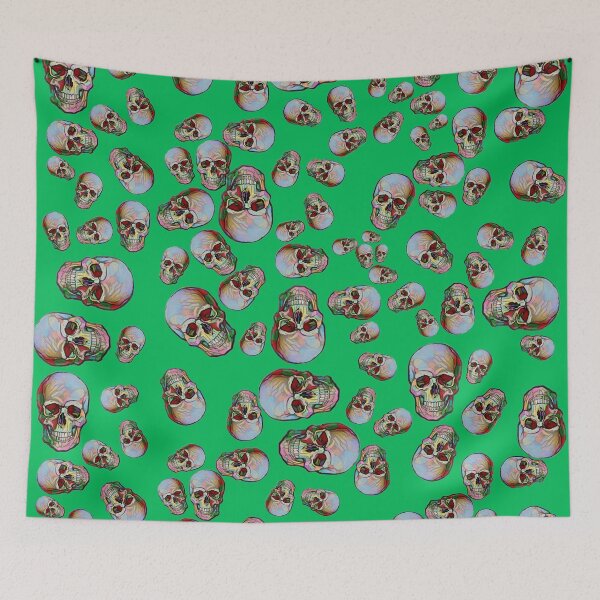 Item preview, Happy Skull Random Pattern (Green) designed and sold by Diego-t.