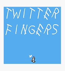Twitter Fingers Photographic Print