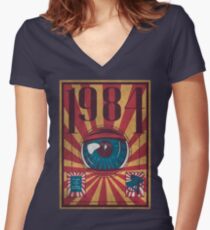 Dystopia Women's Fitted V-Neck T-Shirt