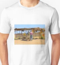 Street vender in Nairobi, KENYA Slim Fit T-Shirt