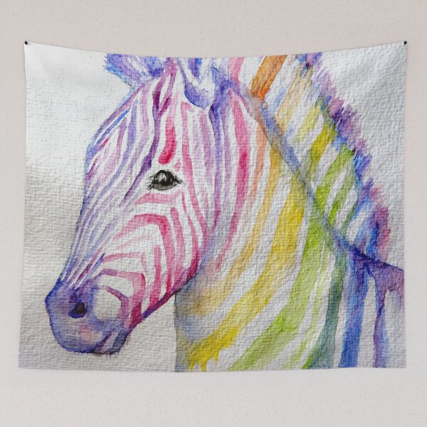 Item preview, water color zebra painting designed and sold by Stephanie  Skeem.