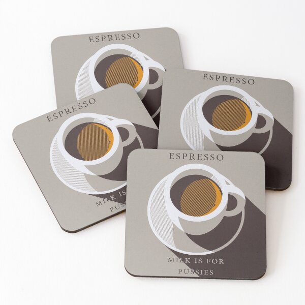 Item preview, Espresso - Milk is for Pussies designed and sold by murakamisstudio.