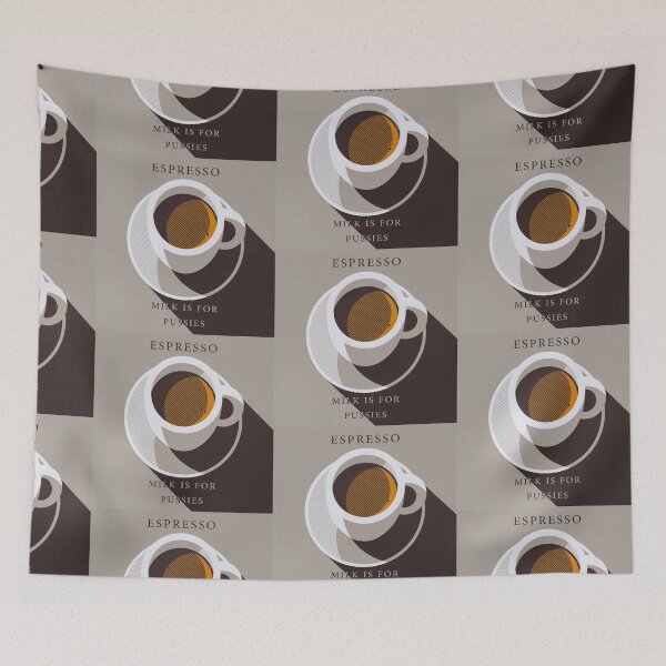 Item preview, Espresso - Milk is for Pussies designed and sold by murakamisstudio.