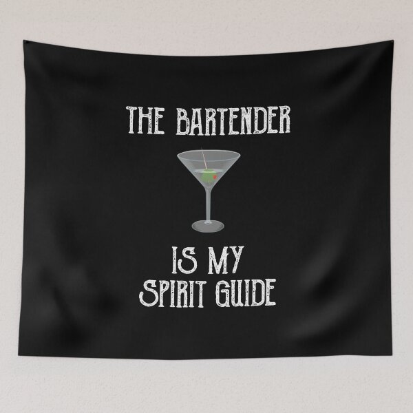 Item preview, The Bartender Is My Spirit Guide designed and sold by Cat Lady Designs.