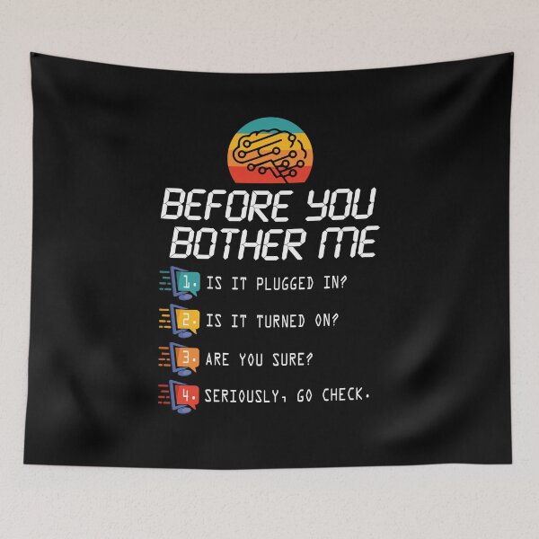 Item preview, Before You Bother Me Funny Tech Support Techies Day Fun Gift designed and sold by Dressed For  Duty.