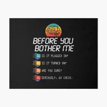 Item preview, Before You Bother Me Funny Tech Support Techies Day Fun Gift designed and sold by Dressed For  Duty.