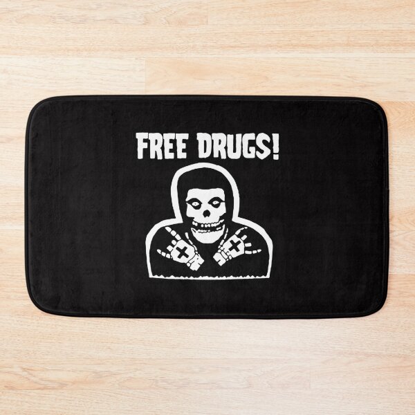 Item preview, FREE DRUGS! OLD SCHOOL PUNK parody design designed and sold by massiveink.