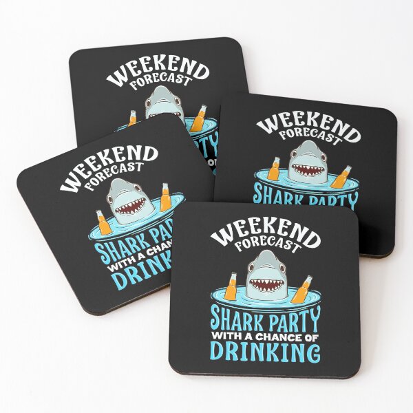 Item preview, Weekend Forecast: Shark Party with Drinking designed and sold by perfectpresents.