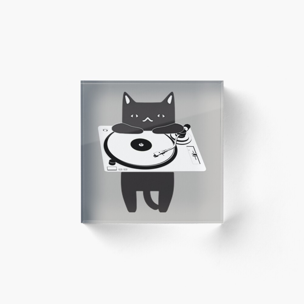 Funny Cute DJ Cat Sticker for Sale by Nextlevellife