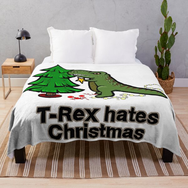 Artikelvorschau, T-Rex hasst Weihnachten - nicht so festlicher verärgerter Dinosaurier entworfen und verkauft von L. E. Woodson.