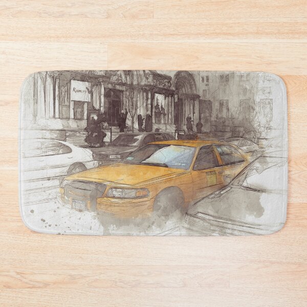 Item preview, NYC Yellow Cabs Avenue - SKETCH designed and sold by Art-Frankenberg.