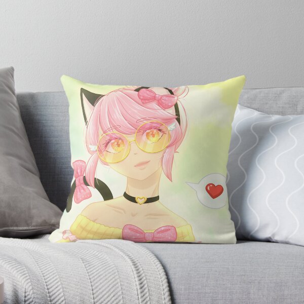 Kawaii Chan Throw Pillow