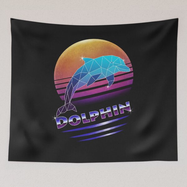 Item preview, 80s Retro Dolphin designed and sold by yajyolid.