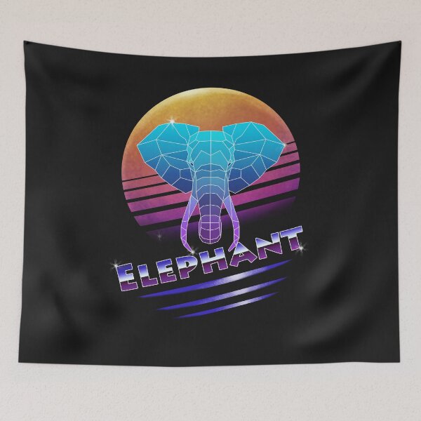 Item preview, 80s Retro Elephant designed and sold by yajyolid.
