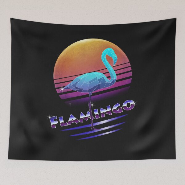 Item preview, 80s Retro Flamingo designed and sold by yajyolid.