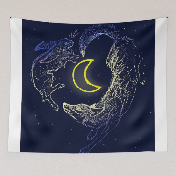 Item preview, The Hare in the Moon designed and sold by Jordan Hempstead.