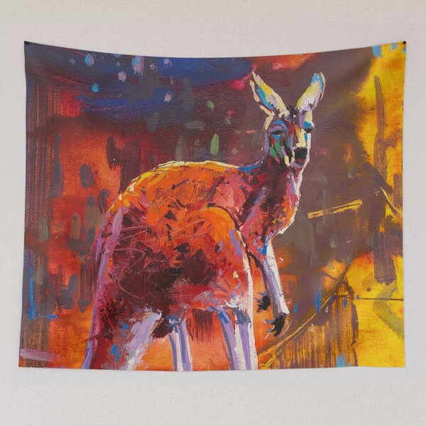 Item preview, Australian Kangaroo in vibrant colours designed and sold by Jos Coufreur.