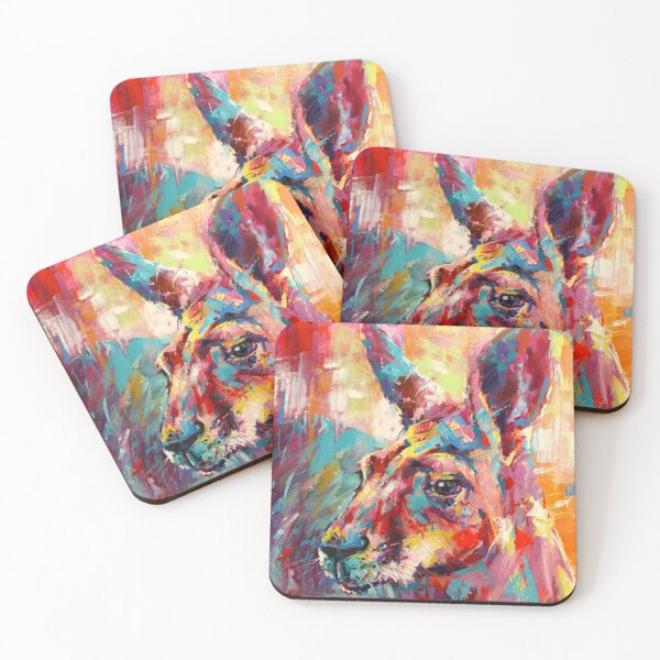 Item preview, Australian Kangaroo in vibrant colour. designed and sold by Jos Coufreur.
