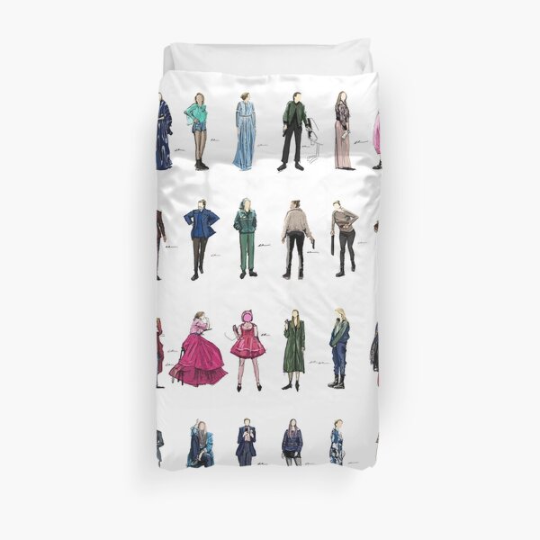 Killing eve villanelle fashion looks version3.1 Duvet Cover