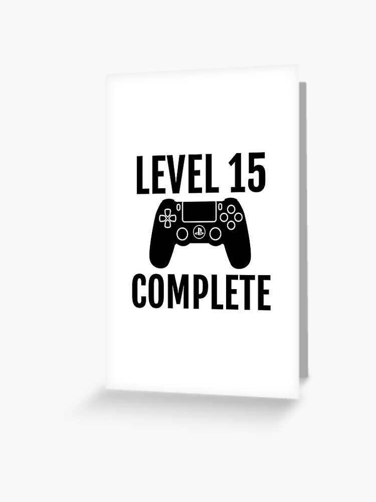 Carte De Vœux 15e Anniversaire Du Jeu Video 15 Ans Cadeau Cadeau Chemise Par Estellestar Redbubble