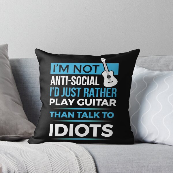 Item preview, Guitar - I'm Not Anti-Social I'd Just Rather Play Guitar product designed and sold by EstelleStar.