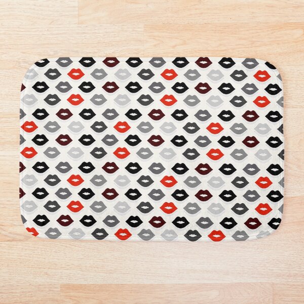 Item preview, Patrón de labios rojos y negros designed and sold by XOOXOO.