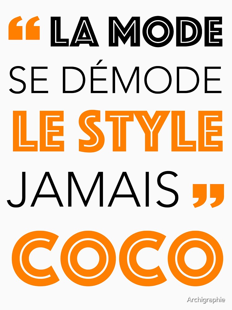 coco chanel quote t shirt