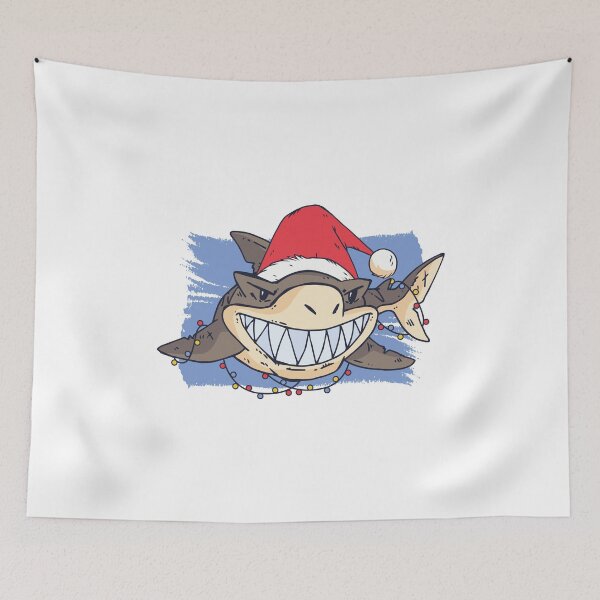 Item preview, Christmas shark, shark, shark, christmas, santa claus designed and sold by DerSenat.