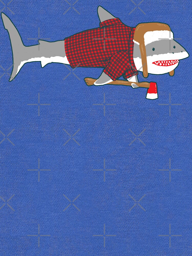 Thumbnail 5 of 5, Lightweight Hoodie, Shark LumberJack designed and sold by nickv47.