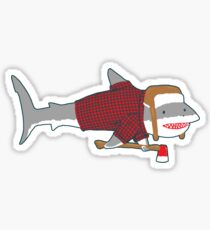 Shark LumberJack Sticker