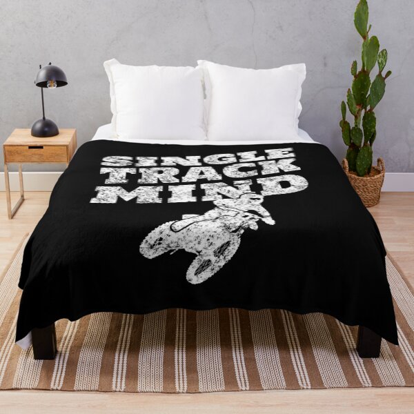 Item preview, Dirt Bike Rider Graphic Design - Vintage "Single Track Mind" designed and sold by EstelleStar.