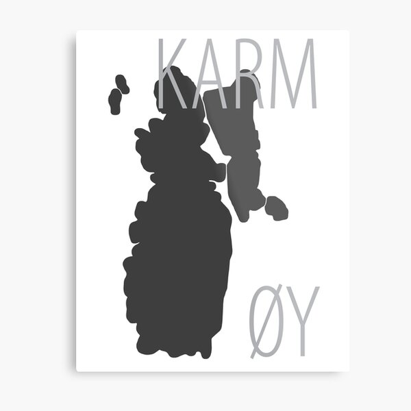 Mirra's mAps - Karmøy Metal Print