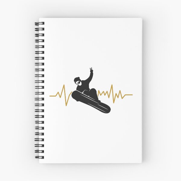 Item preview, Snowboarder, Snowboarding - with an EKG Heartbeat designed and sold by EstelleStar.
