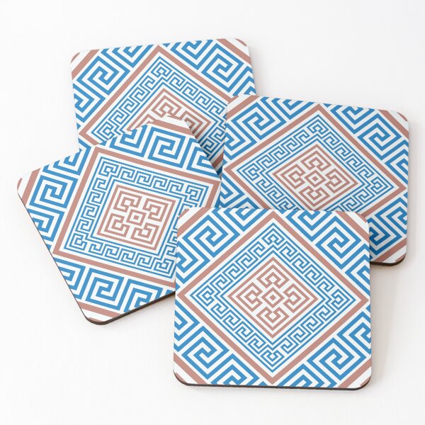 Item preview, Greek Key Ornament - Santorini -Rhombus #1 designed and sold by k9printart.